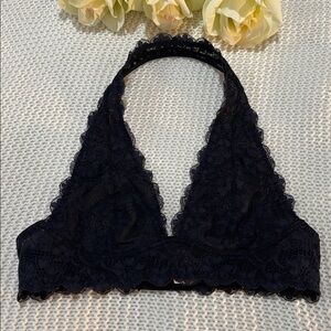 Free People Black Lace Bralette